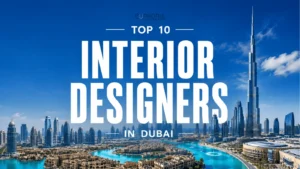 interior designer in dubai sketching an apartment floor plan by hand