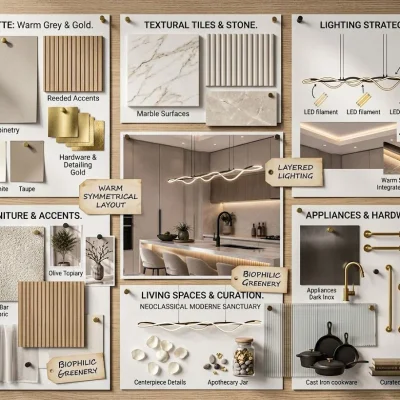 Project 5 ( Interior spaces) kitchen n dining moodboard