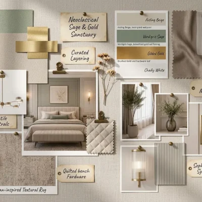 Project 6 Guest bedroom moodboard